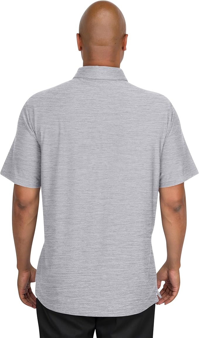 Three Sixty Six Golf Shirts for Men - Dry Fit Short-Sleeve Polo, Athletic Casual Collared T-Shirt