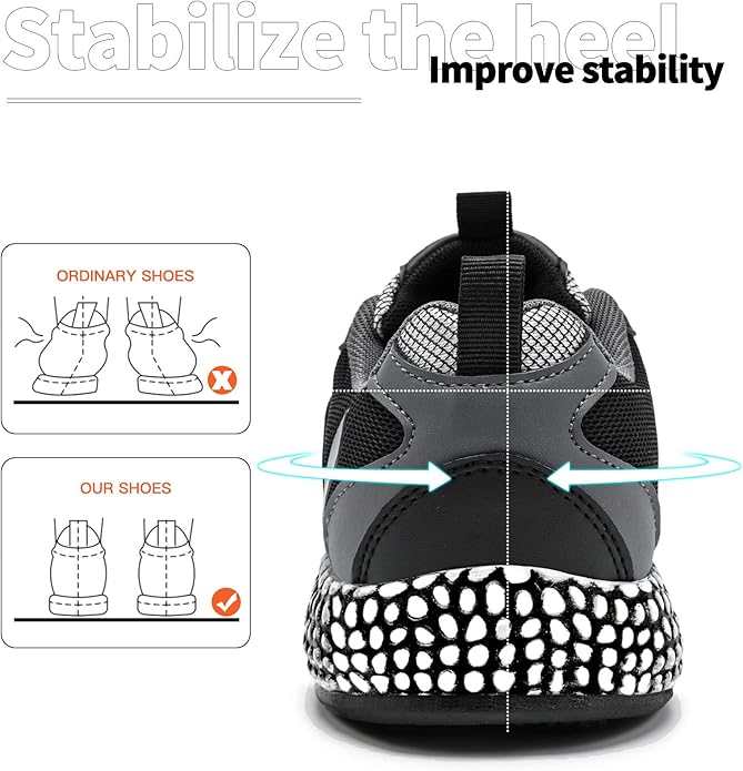 WETIKE Boy's Shoes Mesh Slip on Lightweight Running Sneakers