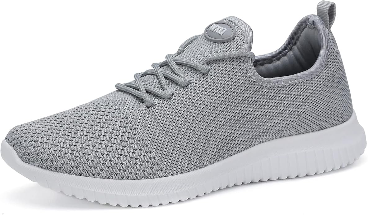 WXQ Men's Running Shoes Comfortable Lightweight Breathable Walking Shoes Mesh Workout Casual Sports Shoes