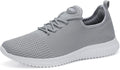 WXQ Men's Running Shoes Comfortable Lightweight Breathable Walking Shoes Mesh Workout Casual Sports Shoes