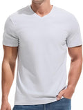 VEIISAR Premium V Neck T Shirts for Men - Modern Fitted Tees Vneck Undershirts