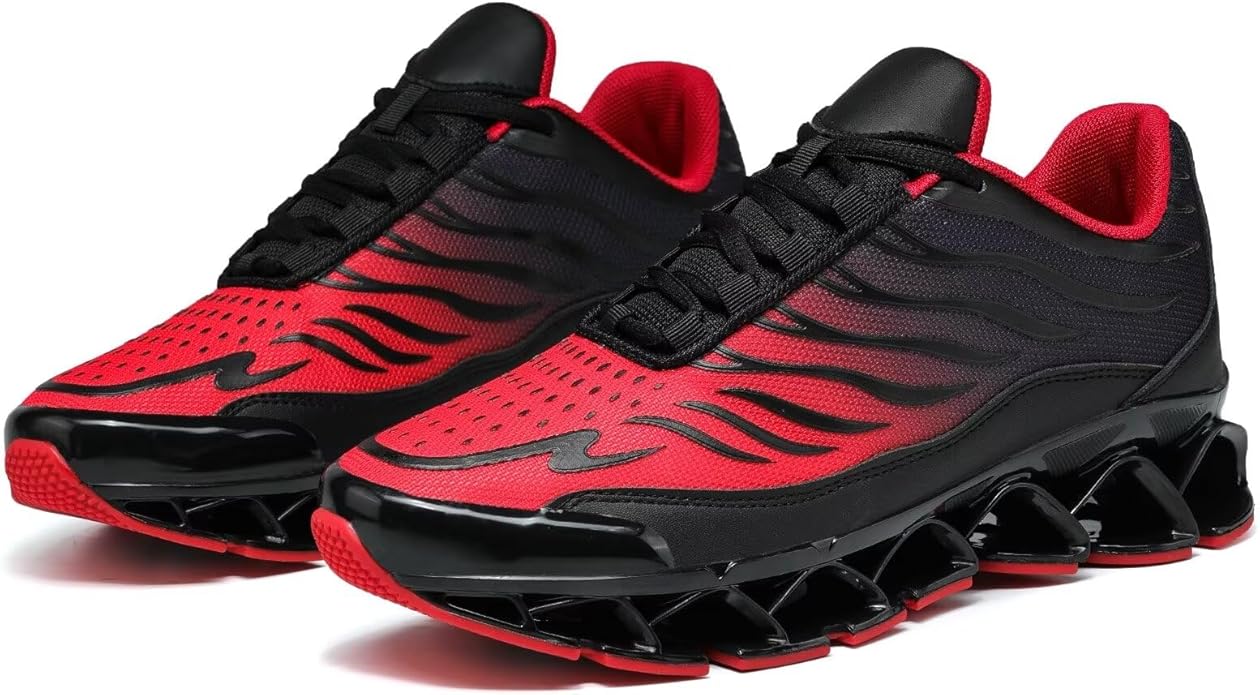 Mens Slip on Walking Running Shoes Blade Tennis Casual Fashion Sneakers Comfort Non Slip Work Sport Athletic Trainer