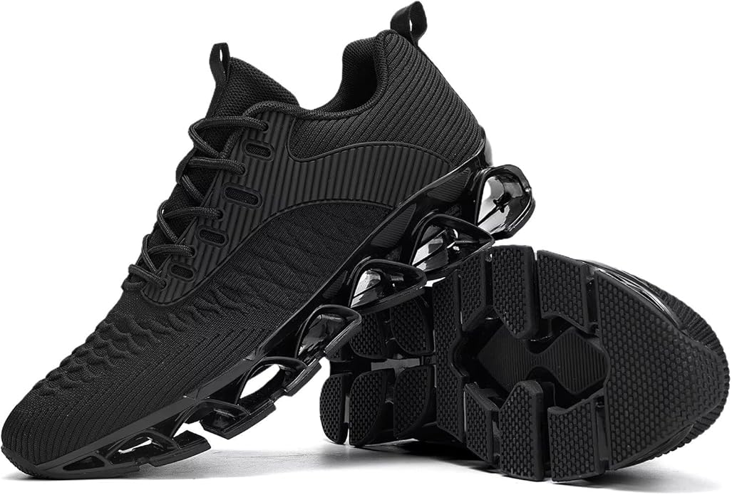 Men's Slip on Walking Running Shoes Blade Tennis Casual Fashion Sneakers Comfort Non Slip Work Sport Athletic Trainer