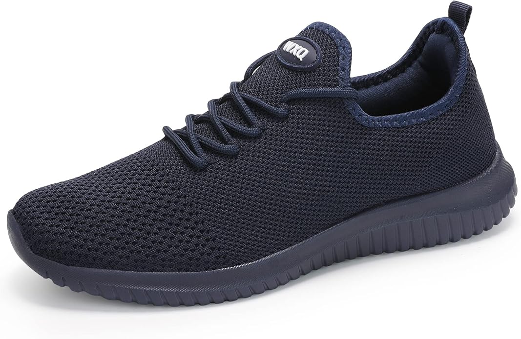 WXQ Men's Running Shoes Comfortable Lightweight Breathable Walking Shoes Mesh Workout Casual Sports Shoes