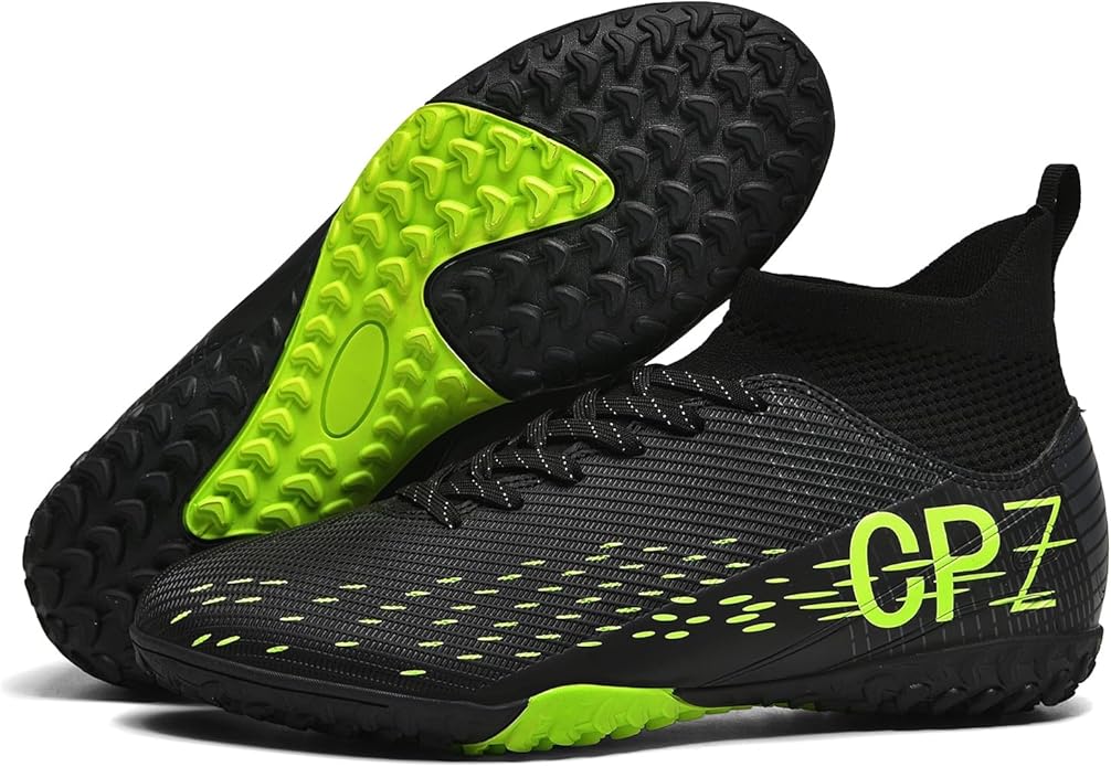Soccer Cleats for Mens Womens Indoor Soccer Shoes Unisex Baseball Turf Shoes Youth Rugby Shoes Adult AG FG TF Football Boots Wide Training Sneaker