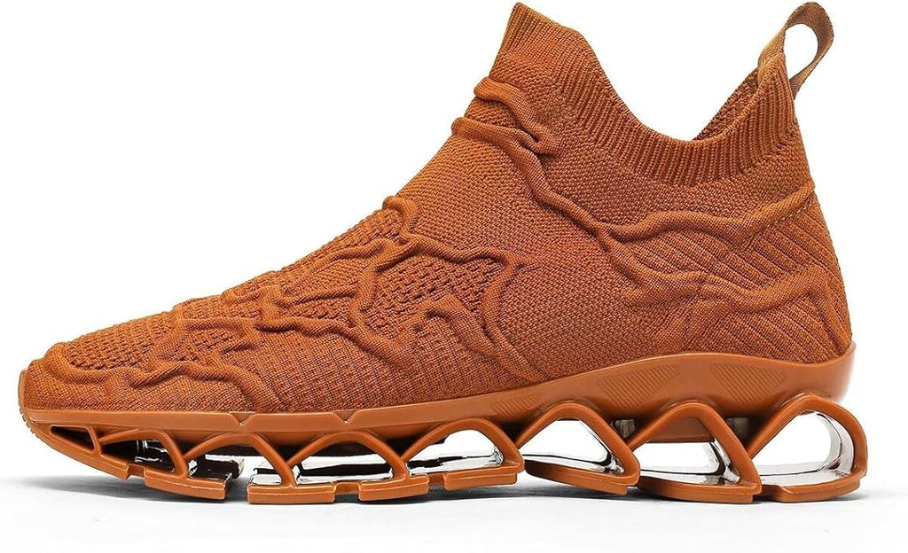 Vooncosir Men's Fashion Sneakers Breathable Mesh Running Shoes Blade Non Slip Soft Sole Casual Athletic Walking Shoes