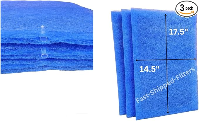 Fast-Shipped-Filters 3 Pack Designed to Fit 16x25 PremierOne P6100Air Filter electronic air cleaner replacement polarized filter pads refill