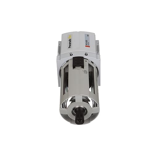 PneumaticPlus PPF3-N03B Compressed Air Particulate Filter 3/8" NPT, 5 Micron, Poly Bowl, Manual Drain, Bracket