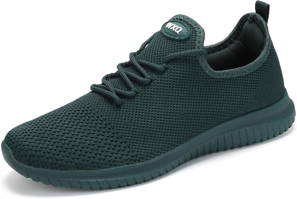WXQ Men's Running Shoes Comfortable Lightweight Breathable Walking Shoes Mesh Workout Casual Sports Shoes