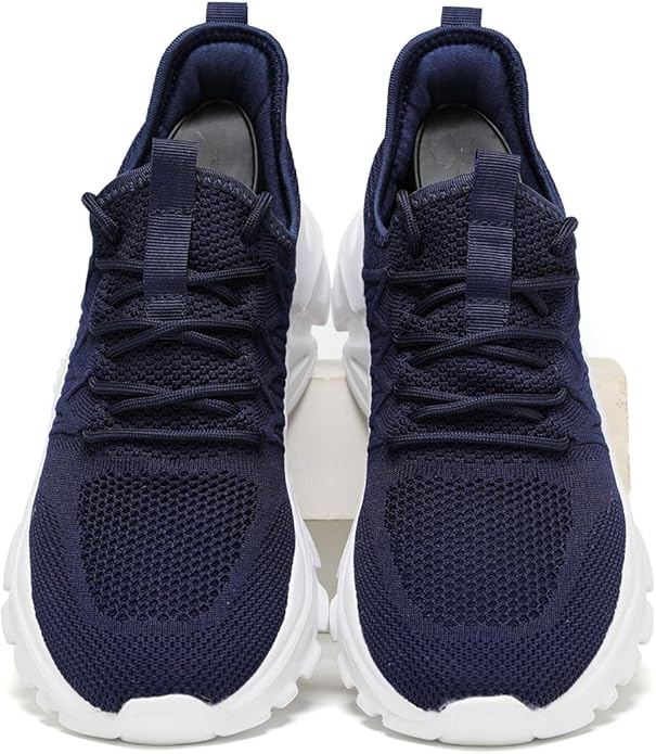 Mens Slip On Running Shoes Athletic Walking Trainers Lightweight Breathable Mesh Tennis Sneakers