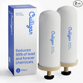 Culligan MaxClear 7” Gravity Water Filter Replacement Compatible with ProOne & Berkey Water Filter Systems, Ceramic & Carbon Filter NSF/ANSI Certified, Reduce Total PFAS, Microplastics & Lead, 2-Pack
