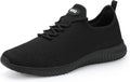 WXQ Men's Running Shoes Comfortable Lightweight Breathable Walking Shoes Mesh Workout Casual Sports Shoes