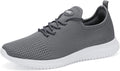 WXQ Men's Running Shoes Comfortable Lightweight Breathable Walking Shoes Mesh Workout Casual Sports Shoes