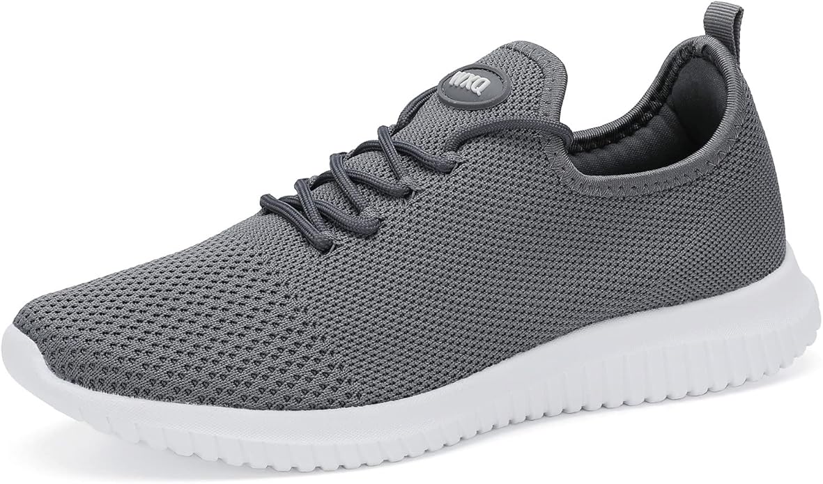 WXQ Men's Running Shoes Comfortable Lightweight Breathable Walking Shoes Mesh Workout Casual Sports Shoes
