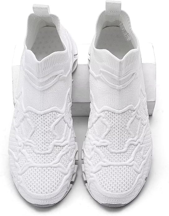 Vooncosir Men's Fashion Sneakers Breathable Mesh Running Shoes Blade Non Slip Soft Sole Casual Athletic Walking Shoes