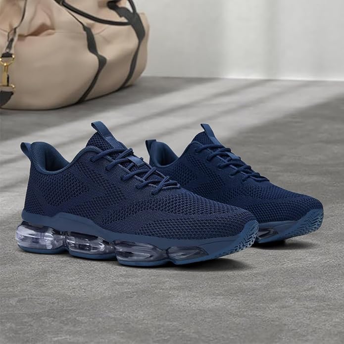 Mens Running Shoes Air Low Top Comfort Walking Lace Up Sneakers Breathable Fashion Tennis Sport Gym Fitness Cross Trainers