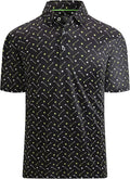 WARHORSEE Golf Polo Shirts for Men Short Sleeve Wrinkle Free 4 Way Stretch Moisture Wicking Performance Collared Tshirts