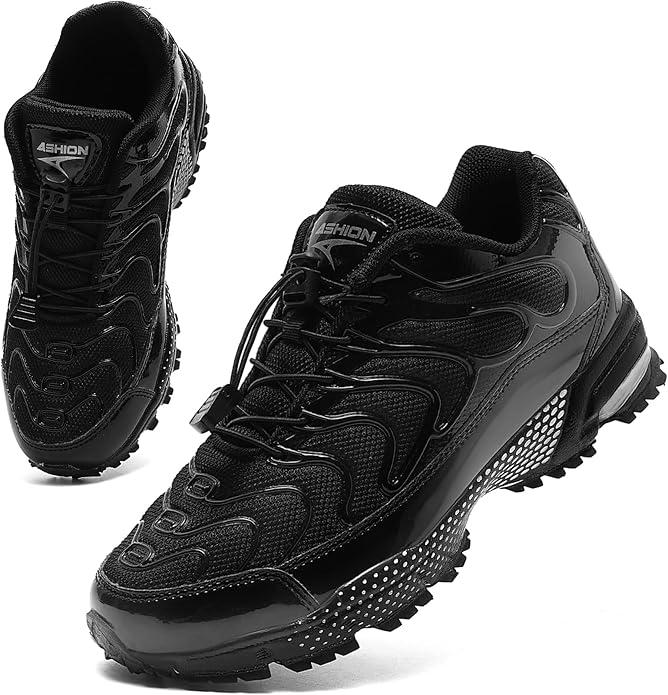 WETIKE Boy's Shoes Mesh Slip on Lightweight Running Sneakers