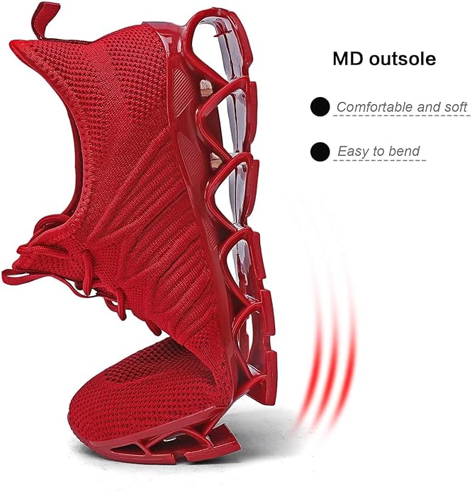 Mens Slip on Walking Running Shoes Blade Tennis Casual Fashion Sneakers Comfort Non Slip Work Sport Athletic Trainer