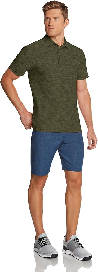 Three Sixty Six Golf Shirts for Men - Dry Fit Short-Sleeve Polo, Athletic Casual Collared T-Shirt