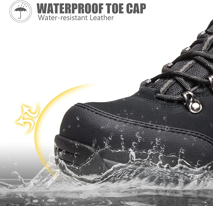 CAMEL CROWN Hiking Shoes Men Trekking Shoe Low Top Outdoor Walking Waterproof Leather Trail Sneakers