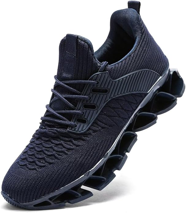 Mens Slip on Walking Running Shoes Blade Tennis Casual Fashion Sneakers Comfort Non Slip Work Sport Athletic Trainer