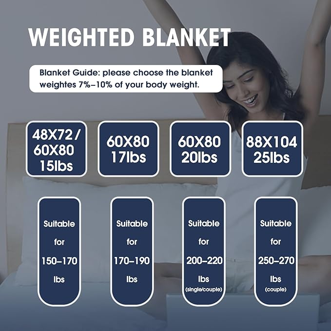 yescool Weighted Blanket for Adults (10 lbs, 48" x 72", Pink Grey) Cooling Heavy Blanket for Sleeping Perfect for 90-110 lbs, Twin Size Breathable Blanket with Premium Glass Bead, Machine Washable
