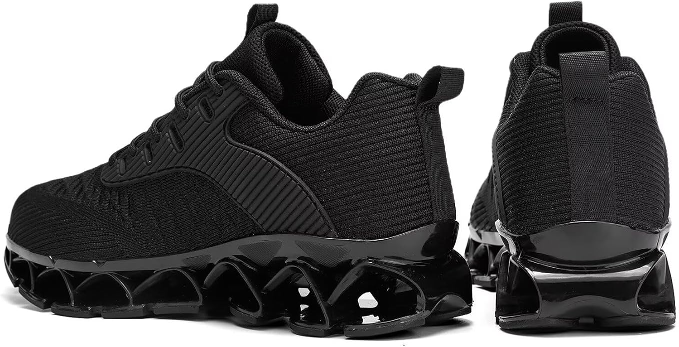 Men's Slip on Walking Running Shoes Blade Tennis Casual Fashion Sneakers Comfort Non Slip Work Sport Athletic Trainer