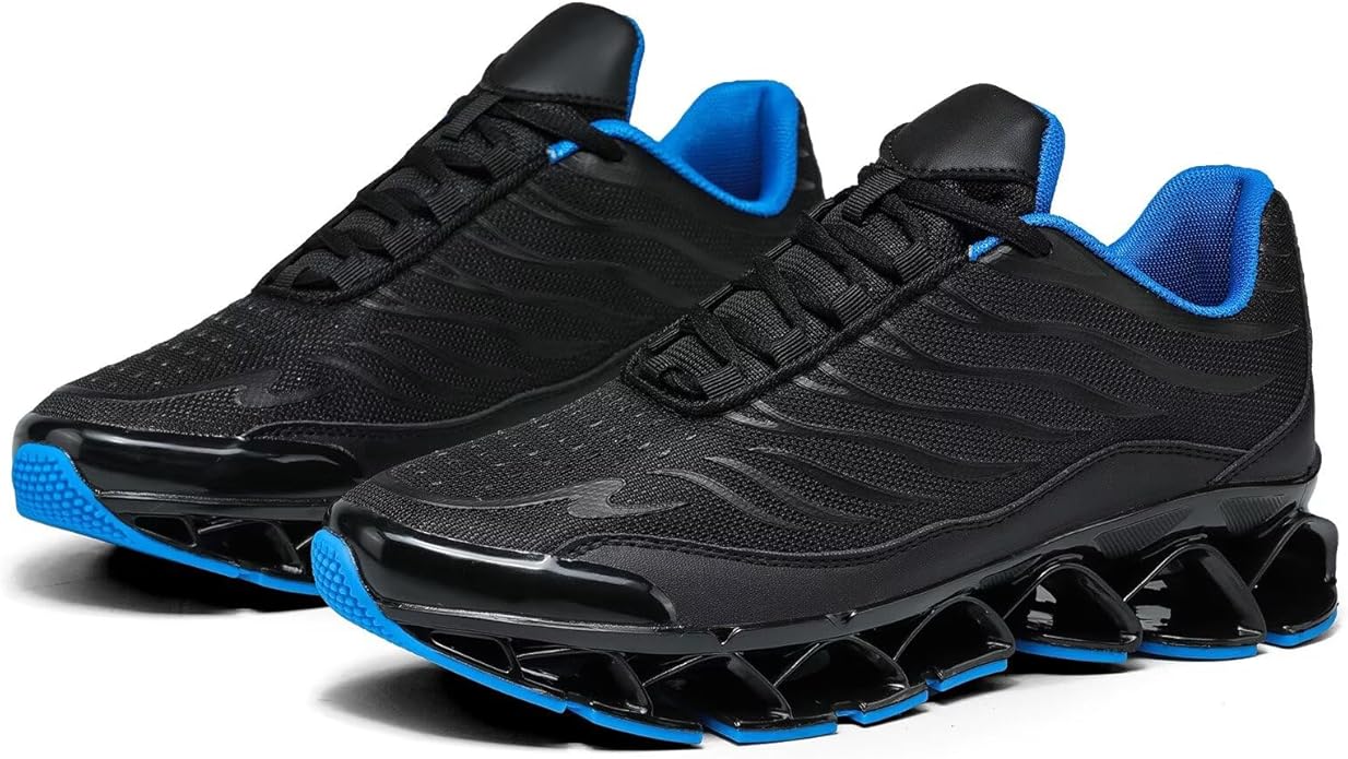 Mens Slip on Walking Running Shoes Blade Tennis Casual Fashion Sneakers Comfort Non Slip Work Sport Athletic Trainer