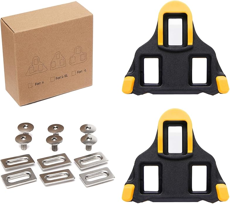 Bike Cleats Compatible with Shimano SPD-SL Locking Cycling Pedals Indoor Cycling & Road Bike Cleats
