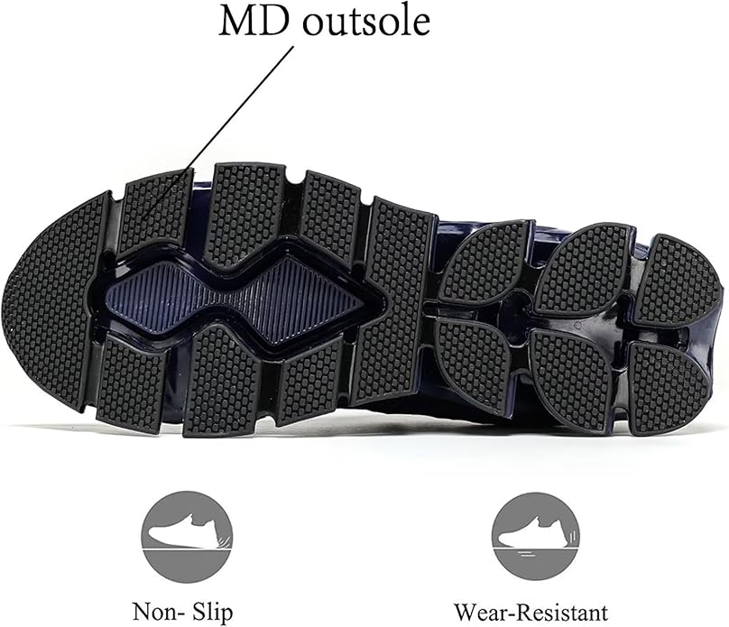 Vooncosir Men's Fashion Sneakers Breathable Mesh Running Shoes Blade Non Slip Soft Sole Casual Athletic Walking Shoes