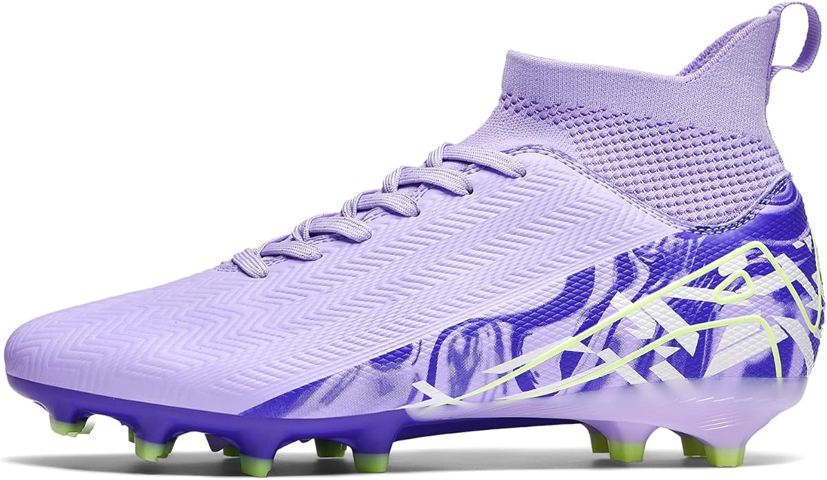 Indoor Soccer Cleats Mens Womens Turf Soccer Cleats Wide Socer Shoes FG AG TF High Ankle Football Boots