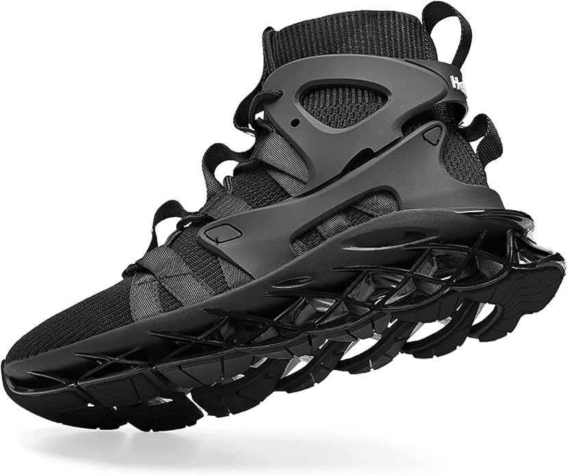 Hello MrLin Men's Running Shoes Non Slip Athletic Tennis Walking Blade Type Sneakers Hip Hop