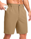 Pudolla Men's Casual Shorts 7"/9" Lightweight Golf Shorts with 3 Pockets Stretch Quick Dry Comfy Work Shorts