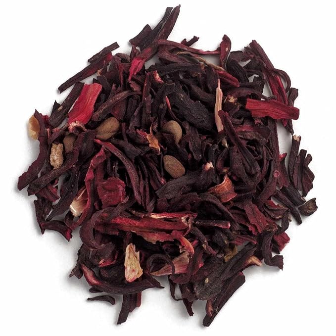 Frontier Co-op Organic Hibiscus Flowers, 16 Ounce, Sun Dried Bright Red Color, Fruity Flavor, Non Irradiated, Non ETO, Kosher