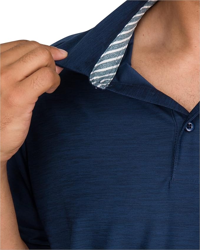 Three Sixty Six Golf Shirts for Men - Dry Fit Short-Sleeve Polo, Athletic Casual Collared T-Shirt