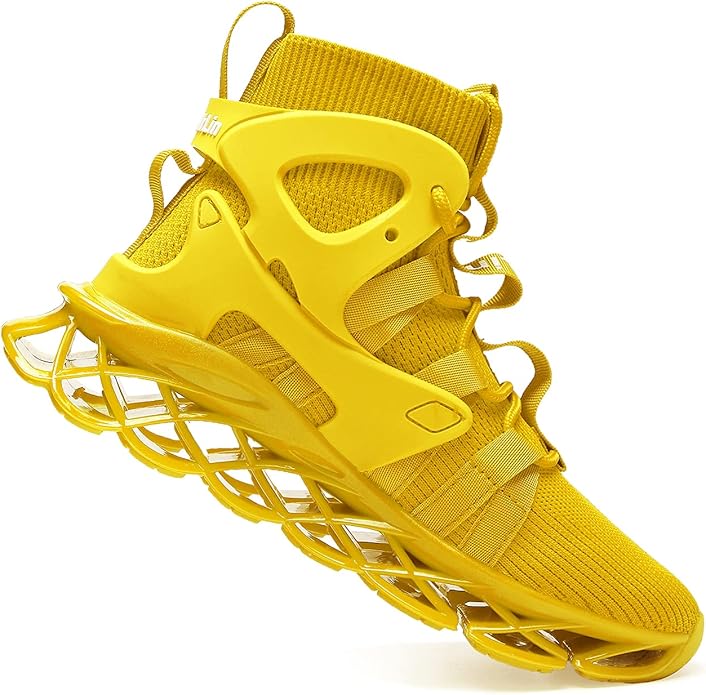 Hello MrLin Men's Running Shoes Non Slip Athletic Tennis Walking Blade Type Sneakers Hip Hop