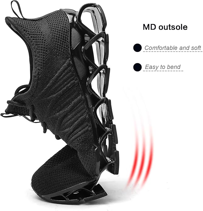 Mens Slip on Walking Running Shoes Blade Tennis Casual Fashion Sneakers Comfort Non Slip Work Sport Athletic Trainer
