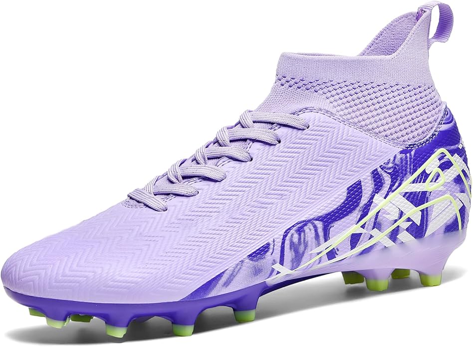 Indoor Soccer Cleats Mens Womens Turf Soccer Cleats Wide Socer Shoes FG AG TF High Ankle Football Boots