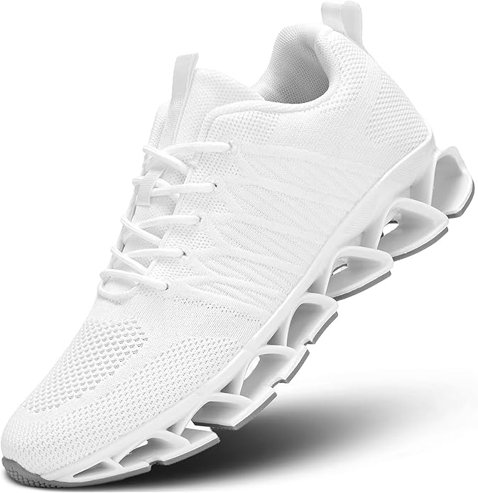 Men's Slip on Walking Running Shoes Blade Tennis Casual Fashion Sneakers Comfort Non Slip Work Sport Athletic Trainer