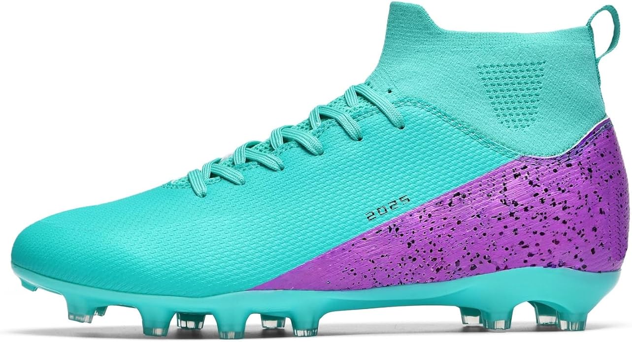 Soccer Cleats for Mens Womens Indoor Soccer Shoes Unisex Baseball Turf Shoes Youth Rugby Shoes Adult AG FG TF Football Boots Wide Training Sneaker