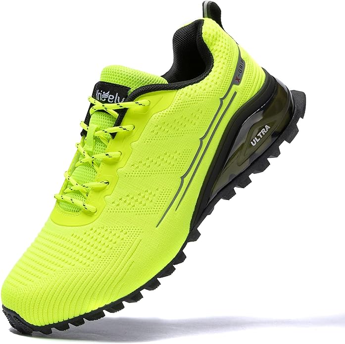 Kricely Men's Trail Running Shoes Fashion Walking Hiking Sneakers for Men Tennis Cross Training Shoe Outdoor Snearker Mens Casual Workout Footwear