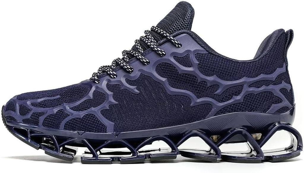 Vooncosir Men's Fashion Sneakers Breathable Mesh Running Shoes Blade Non Slip Soft Sole Casual Athletic Walking Shoes