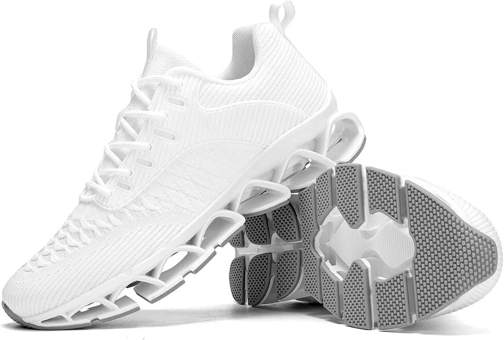 Men's Slip on Walking Running Shoes Blade Tennis Casual Fashion Sneakers Comfort Non Slip Work Sport Athletic Trainer