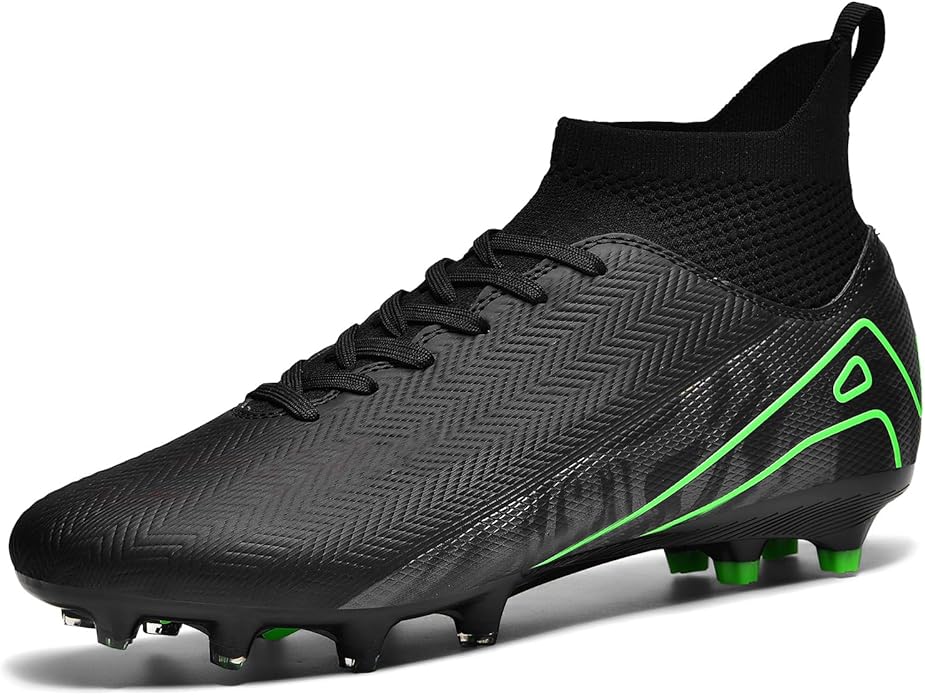 Indoor Soccer Cleats Mens Womens Turf Soccer Cleats Wide Socer Shoes FG AG TF High Ankle Football Boots