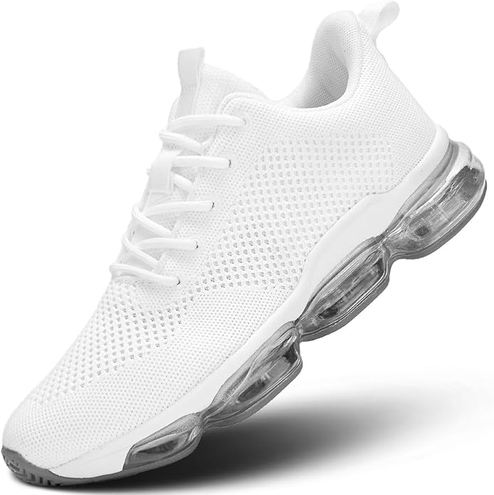 Men's Air Cushion Running Shoes Breathable Tennis Fashion Sneakers Non Slip Workout Casual Sport Shoes Gym Training Comfortable Walking Shoes