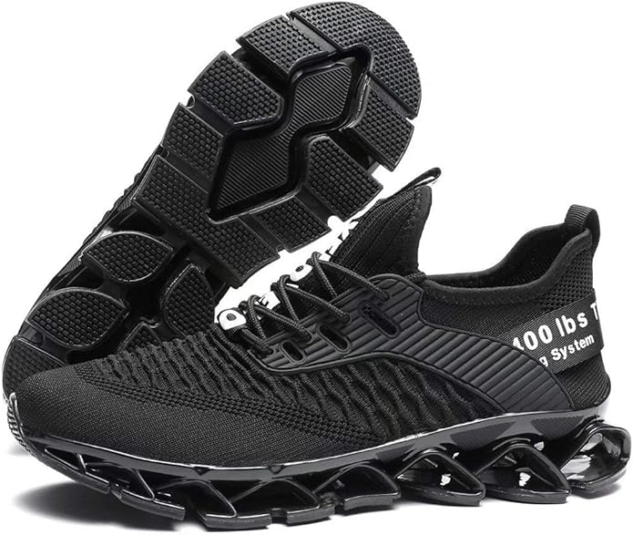 Vooncosir Men's Fashion Sneakers Breathable Mesh Running Shoes Blade Non Slip Soft Sole Casual Athletic Walking Shoes