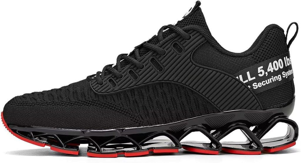 Vooncosir Men's Fashion Sneakers Breathable Mesh Running Shoes Blade Non Slip Soft Sole Casual Athletic Walking Shoes