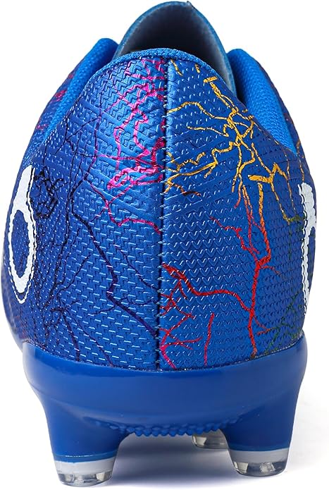 Boys' Soccer Shoes Kids Firm Ground Soccer Cleats Girls Athletic Sneakers Outdoor Turf Football Shoes for Little/Big Kid