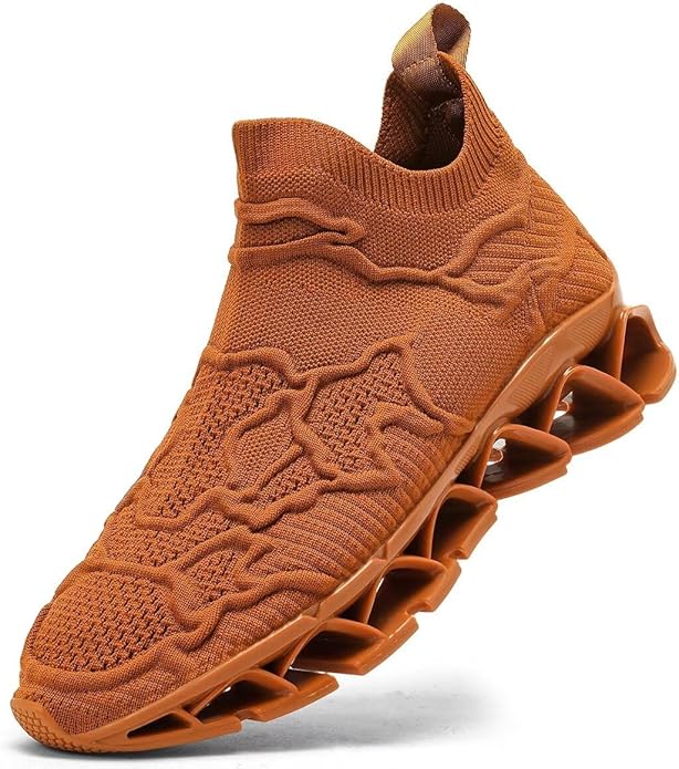 Vooncosir Men's Fashion Sneakers Breathable Mesh Running Shoes Blade Non Slip Soft Sole Casual Athletic Walking Shoes